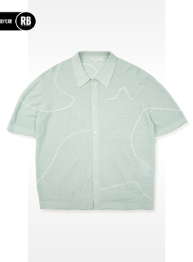 INSULAiRE 岛民春夏山峦针织衫男RADIANCE-Blue