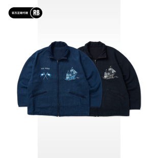 刺绣剑道拉链夹克男RADIANCE 秋冬新品 Blue CLASSIC PORTER