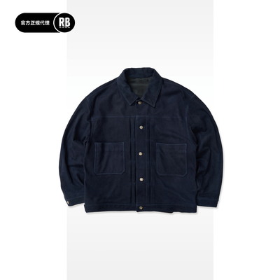 PORTER CLASSIC 秋冬新品羊皮麂皮夹克男RADIANCE-Blue