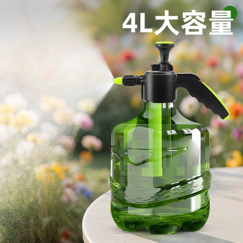气压式手动喷壶4L大容量家用养花图片