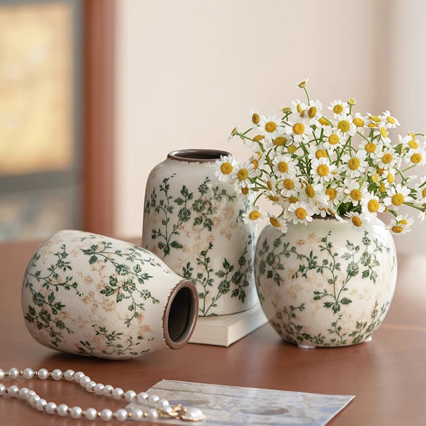 中式禅意复古花瓶轻奢高级感