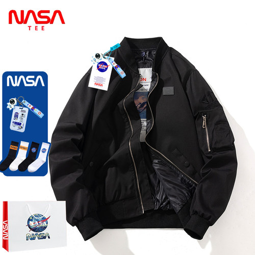 NASA联名刺绣棒球服男士春秋