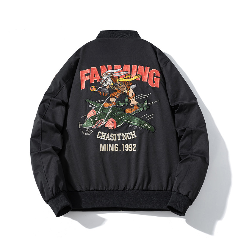 2026夹克棒球服外套男秋冬新款宽松加厚潮牌学生飞行情侣棉衣美式