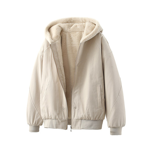 美式复古cleanfit座山雕棉服男女冬季加绒加厚派克服情侣棉衣外套