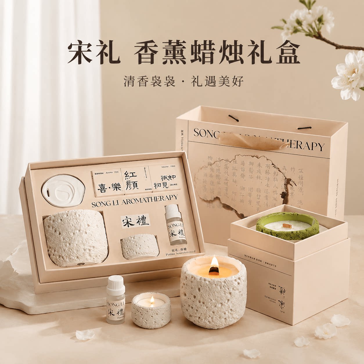 【中秋节好礼】宋礼香薰蜡烛礼盒图片