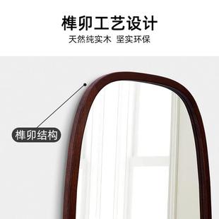 中古风全身镜设计师家用轻奢高级感镜子挂墙穿衣镜女生卧室试衣镜