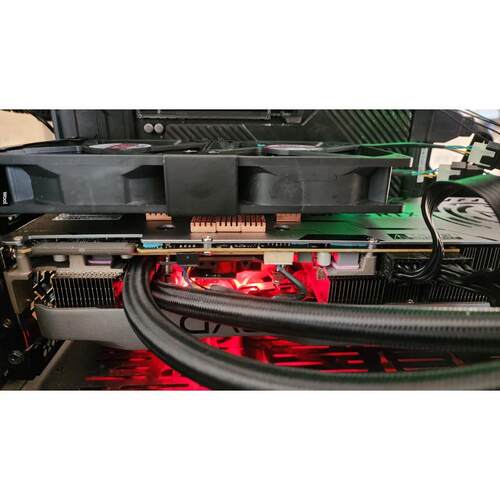 影驰RTX3090金属大师显卡改装一体式水冷风冷立体散热器没差降温
