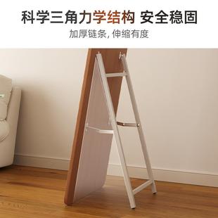 落地镜家用穿衣镜简约高清试衣镜卧室原木风壁挂镜子 全身镜日式