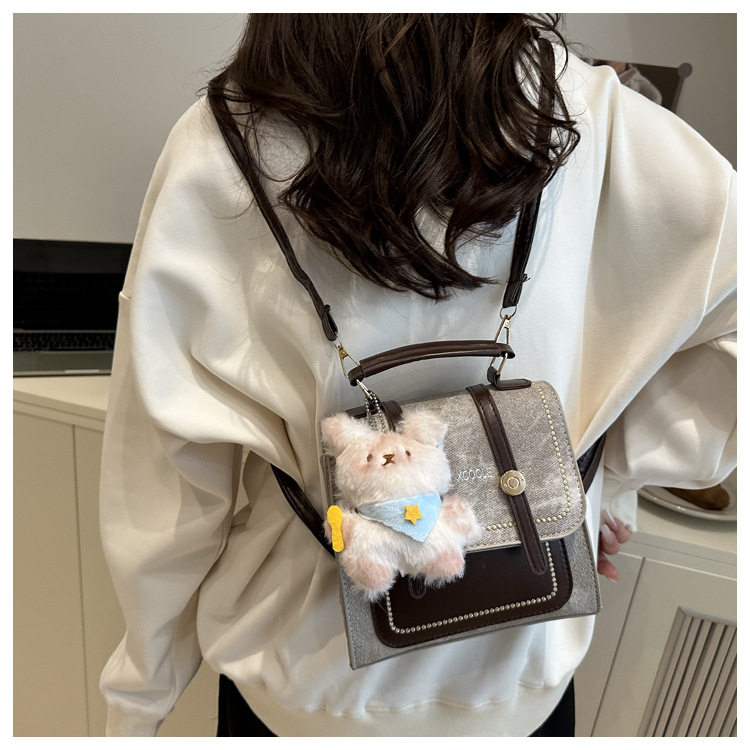 时尚背包韩版学院风书包百搭通勤上班斜挎包出游后背包双肩包,箱包皮具/热销女包/男包,双肩背包,淘宝优惠券,粉丝福利购,淘宝优惠卷