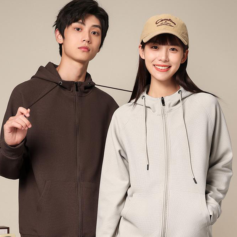 卫衣定制工作服秋冬季团建团体聚会班服拉链连帽开衫外套印绣logo