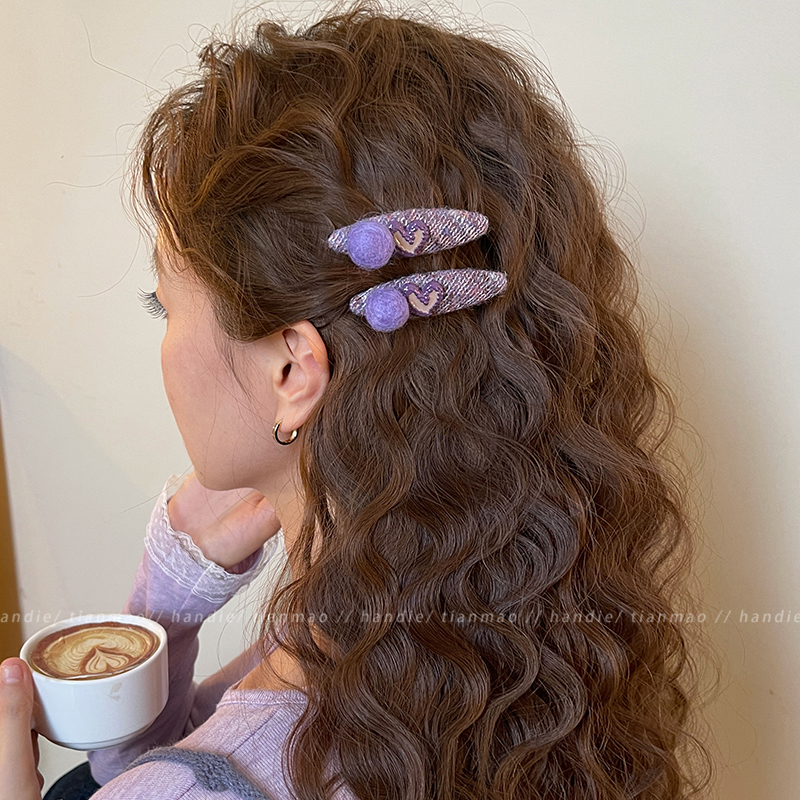 甜美感这块直接拿捏！爱心发夹