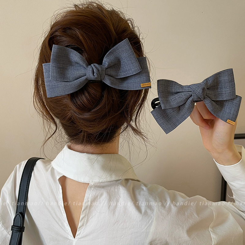 蝴蝶结鸭嘴夹锁死了~韩味儿好重