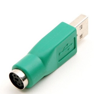 PS公对USB母转接头 USB转PS2鼠标转换头 键盘PS2转USB 圆口转USB