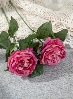 夜玫瑰 厂家销售仿真花假花家居婚庆装饰 GF15423定制