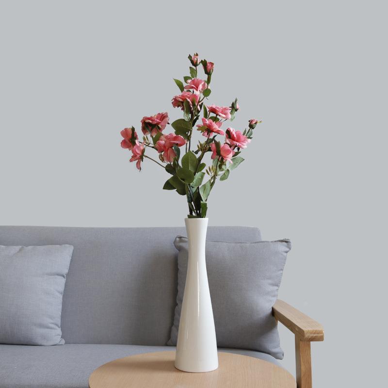 简约白色陶瓷插花瓶水养百合玫瑰鲜花花器客厅摆件电视柜腊梅装饰