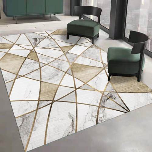 北欧风客厅地毯沙发茶几毯简约现代卧室满铺床边地毯地垫定制