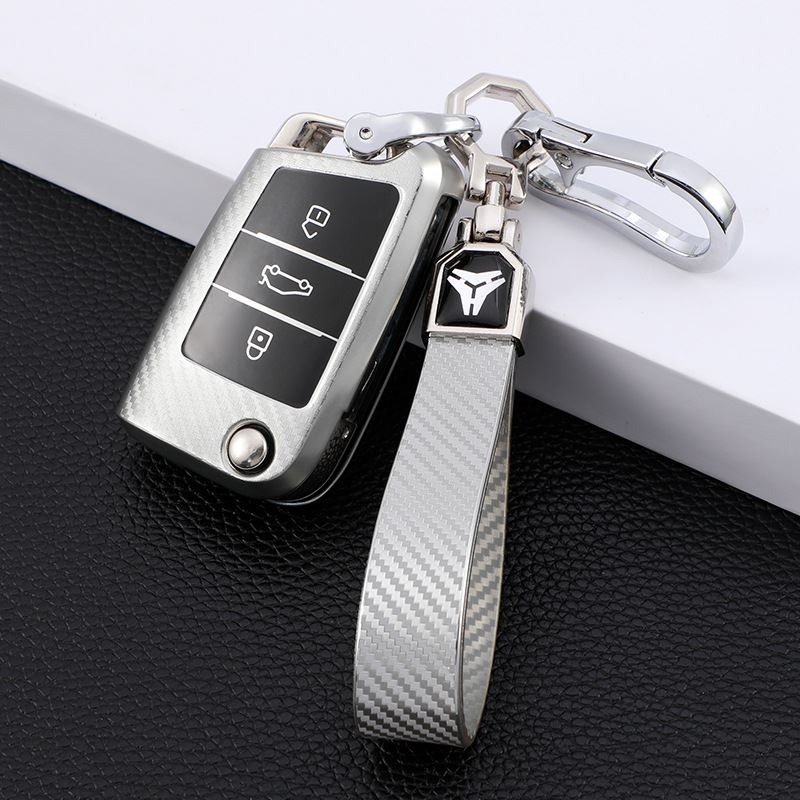 适用于高尔夫7钥匙包途昂途安L壳GTI嘉旅汽钥匙车套壳扣