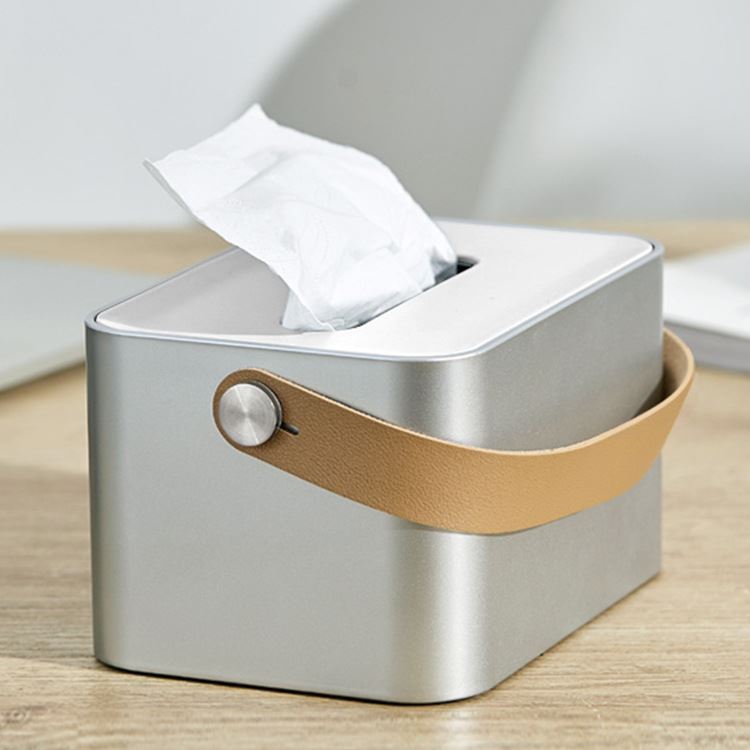 手提轻奢桌面纸巾盒创意新款原创设计餐厅酒店家用抽纸盒