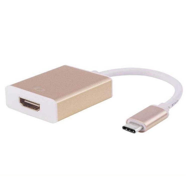 金属USB 3.1 TO HDMI Type-C转HDMI高清线适用Macbook平果 转HDMI定制