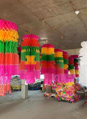 清明灯笼拷贝纸彩色环保纸灯笼清明挂青坟飘吊子祭祖殡葬祭祀用品