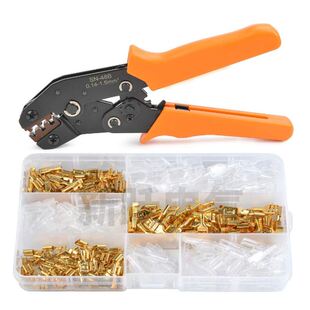 2.8插簧及护套接线端子150套装 冷压端子6.3插簧 4.8插簧