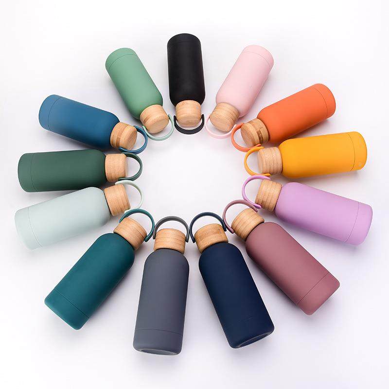 2025新款350ml双层保温杯水杯真空便携户外小口水瓶提手迷你杯子