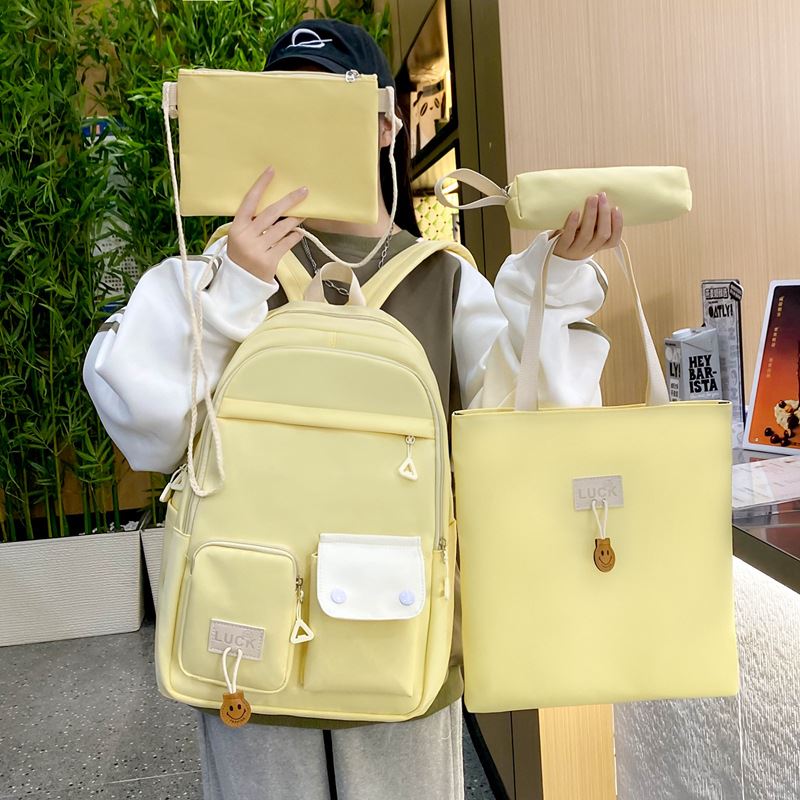 韩版原宿背包大容量时尚双肩包新款简约男女高中生大学生校园书包