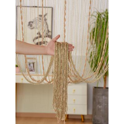 银帘灯笼帘1*2m纱帘婚庆道具流苏线帘String curtain门帘定制