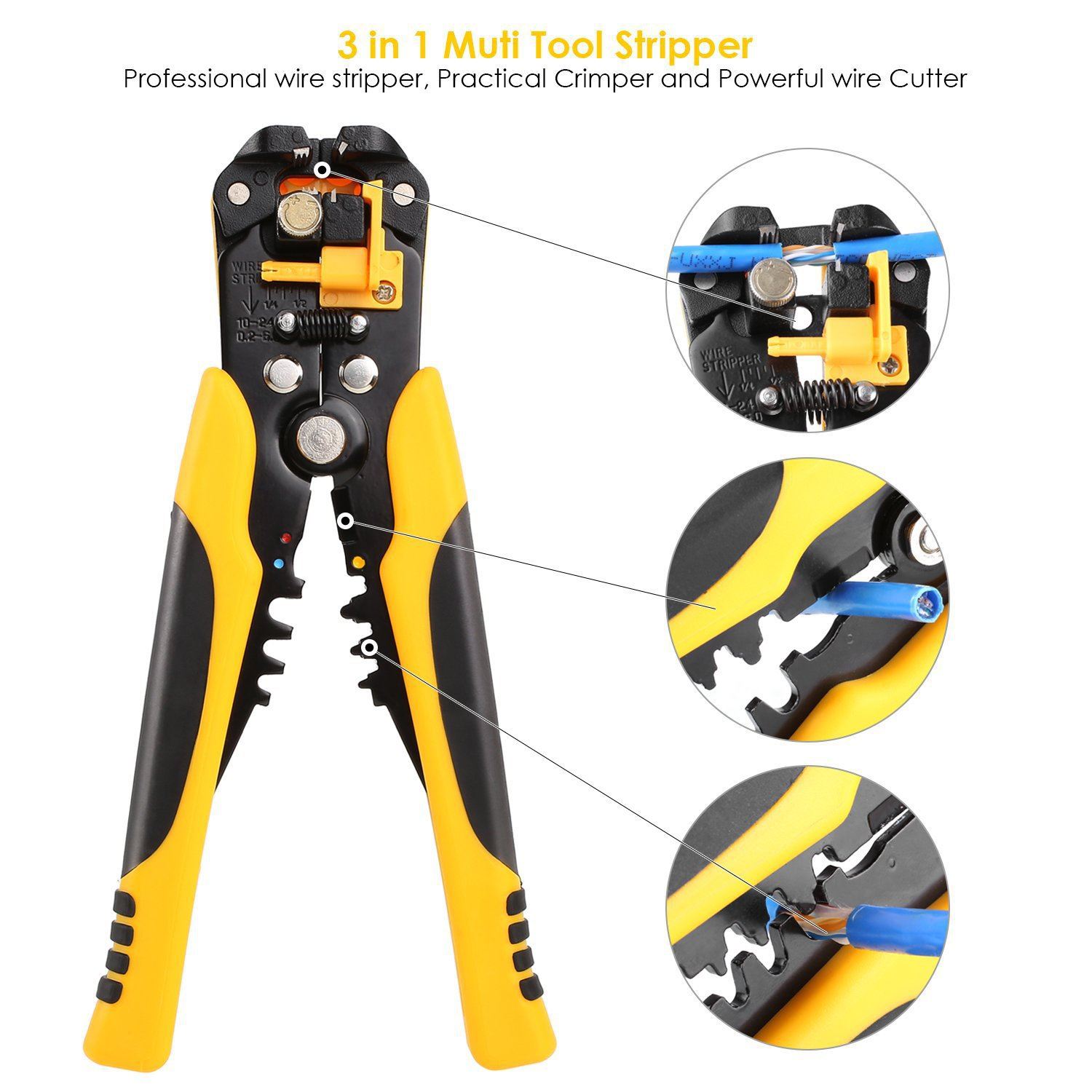 多功能剥线钳电缆剪刀剪压线多功能拨线钳全自动电线剥皮扒皮钳子