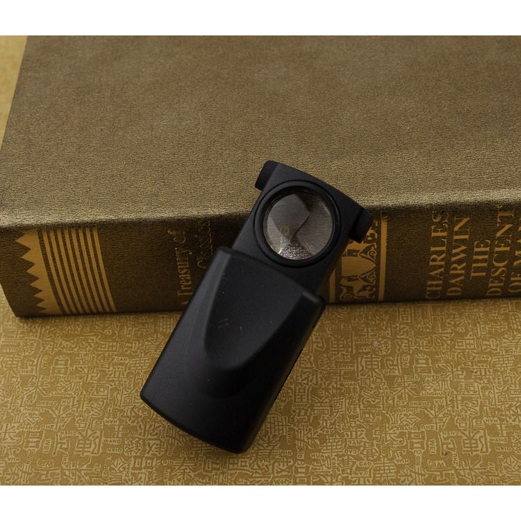 直销MG21008A抽拉自动弹出式带LED灯珠宝放大镜定制