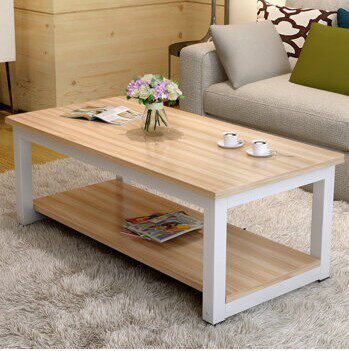 简易钢木茶几创意双层茶几客厅小户型沙发茶桌淘宝热销一件代发