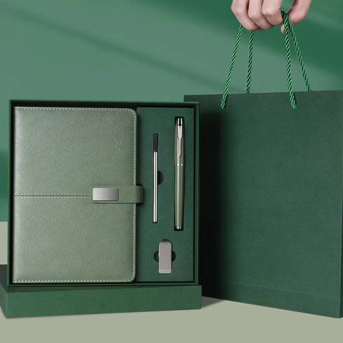 定制A5商务笔记本礼盒套装高颜值高档办公记事本子企业年会礼品