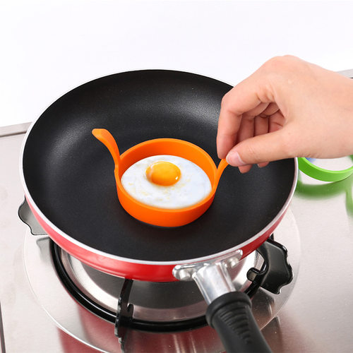 双耳圆形硅胶模型煎蛋器 蛋糕模具 厨房烘培工具鸡蛋模