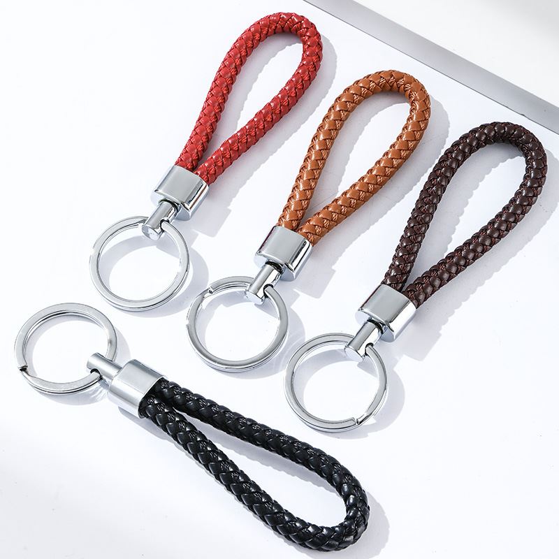 钥匙扣复古风格礼品手工编织扣精品金属汽车男女士家用五金扣配饰