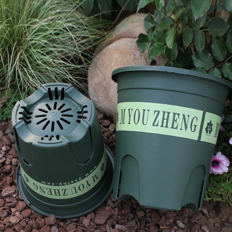 新品加厚三代控根加仑盆树脂花盆大号绿萝月季阳台室内塑料花盆