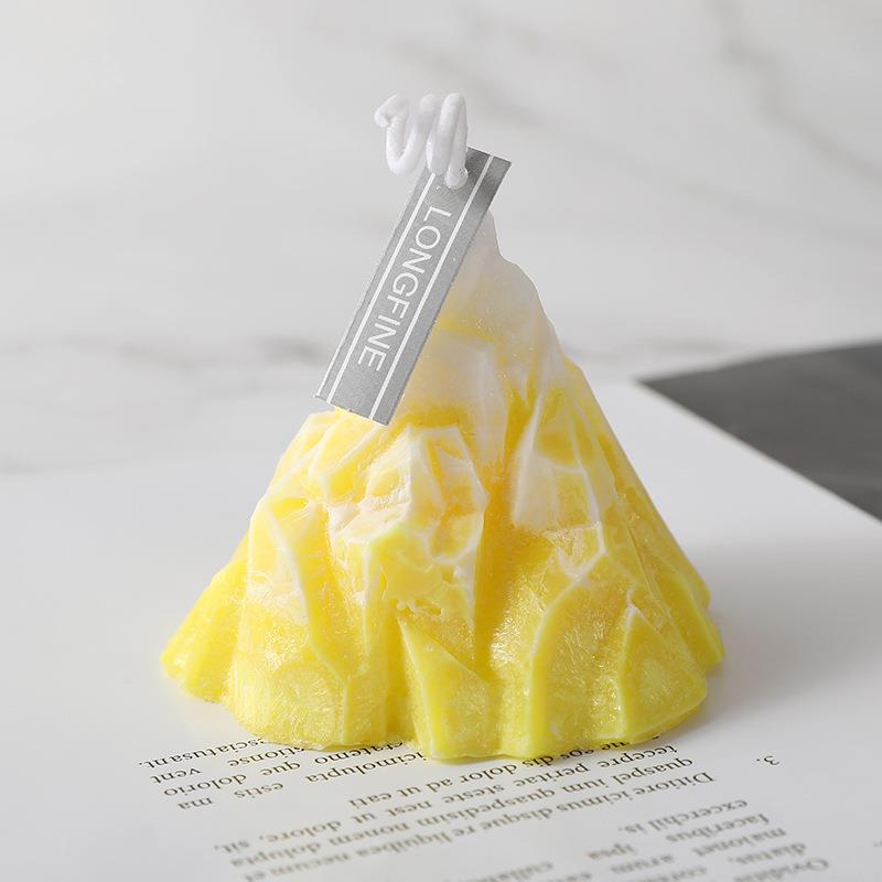 北欧现代风创意3D冰山火山香薰蜡烛伴手礼生日氛围装饰品香氛蜡烛