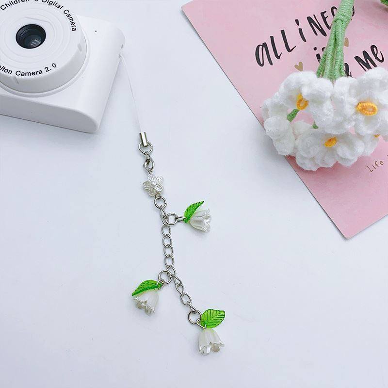 创意手作ins清新铃兰花流苏手机链精致ccd相机挂绳百搭学生礼物,节庆用品/礼品,钥匙扣,淘宝优惠券,粉丝福利购,淘宝优惠卷