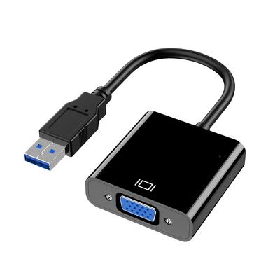 usb转vga投影仪接口外置显卡USB 3.0转VGA转换器显示器转换转接线定制