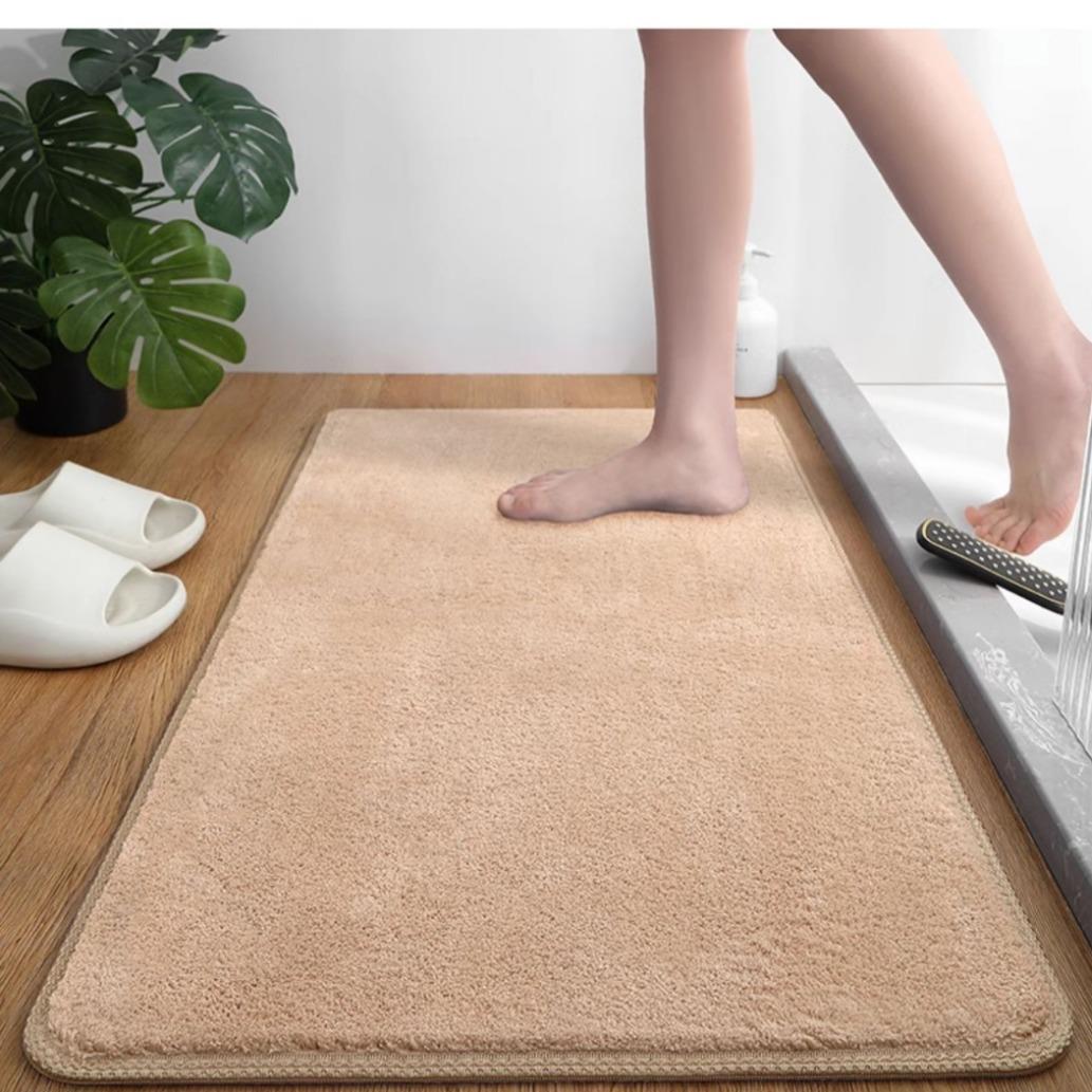 茸绒浴室垫卫生间地垫地毯进门家用防滑脚垫吸水速干门垫定制