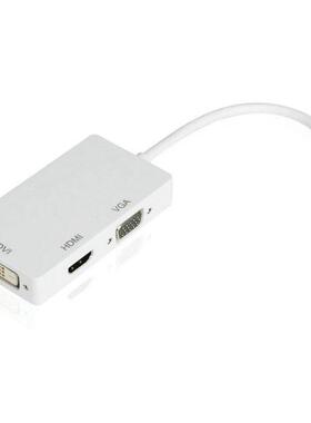 Mini dp to HDMI VGA DVI 三合一高清转接线 迷你 mini dp一拖三定制
