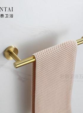 69008毛巾环 304不锈钢浴室毛巾杆 打孔/免打孔毛巾挂杆