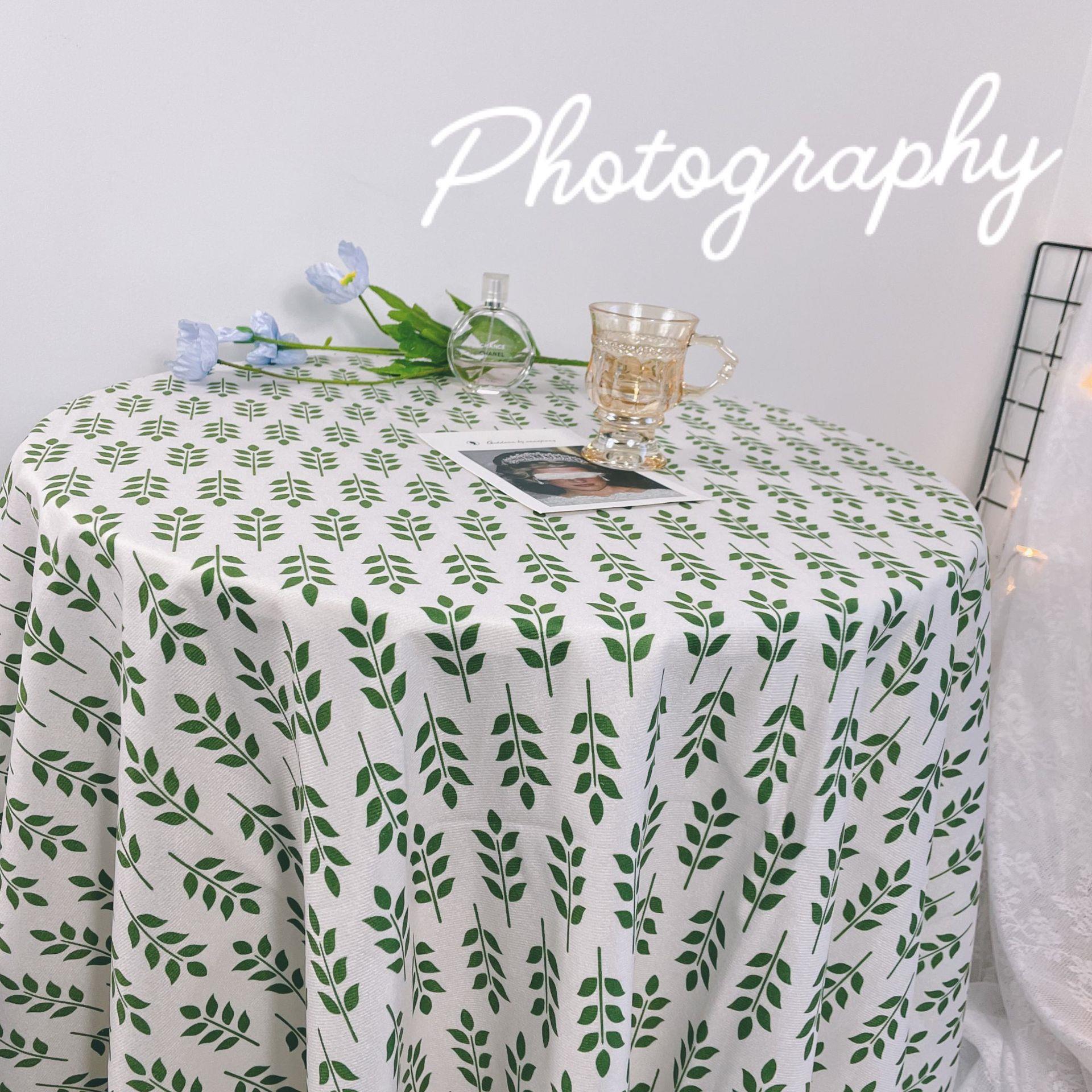 串串草桌布ins田园野餐布软装摆拍家居背景布书桌茶几布定制