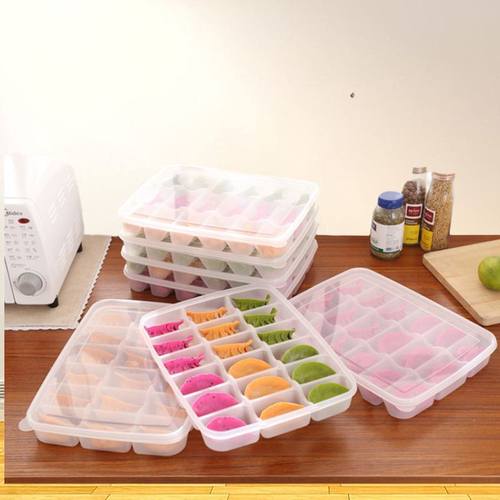 冻饺子饭盒速冻水饺冷冻装馄饨的冰箱保鲜收纳盒分格