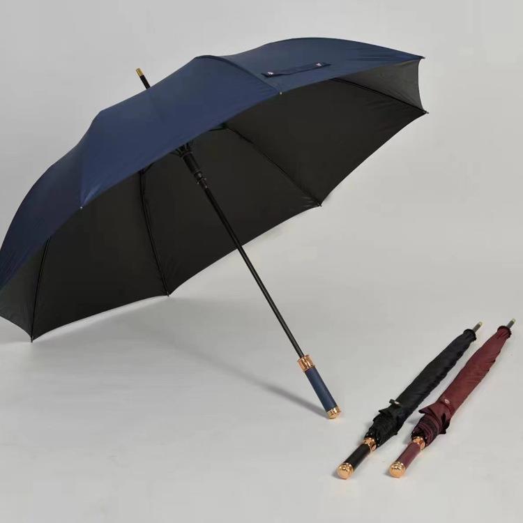全自动黑胶雨伞定logo广告伞长柄大伞厂家男女礼品广告伞现货