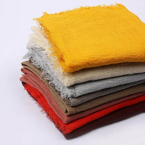 色巴厘纱围巾桌布爆款民族毛须边纱巾新款外贸单色包头巾定制