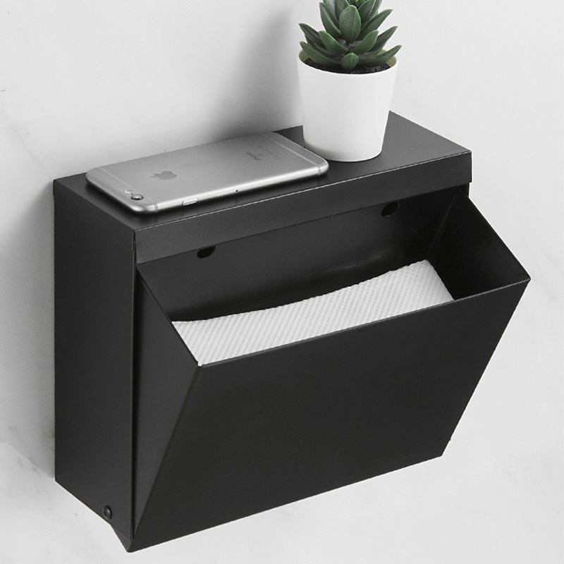 卷纸架不锈钢卫生间手机置物架厕所手纸盒壁挂式纸巾架免打孔