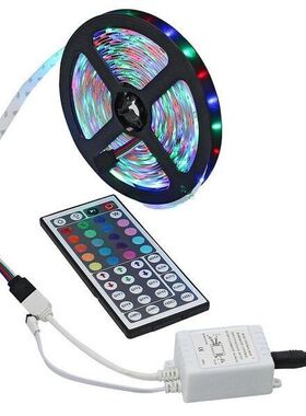 12vRGB灯带套装 SMD3528 10米20米led裸板 44键七彩跑马灯带套装