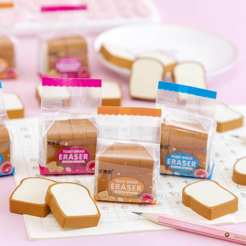 韩国文具吐司片像皮学生橡皮大块干净皮擦卡通可爱大号橡皮擦礼品定制