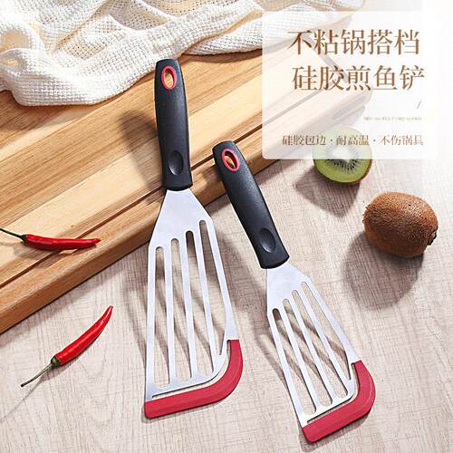 硅胶弹簧钢铲锅不粘炒菜