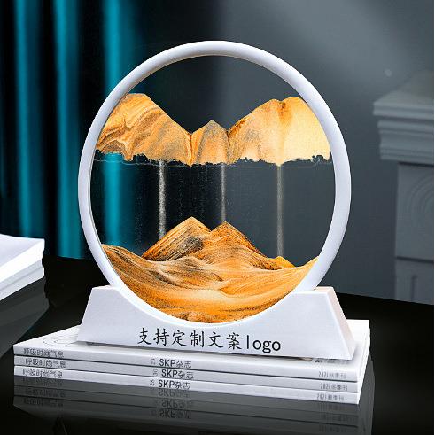 客厅装饰摆件家居饰品纪念品桌面创意流沙画圣诞节艺术礼物节日品